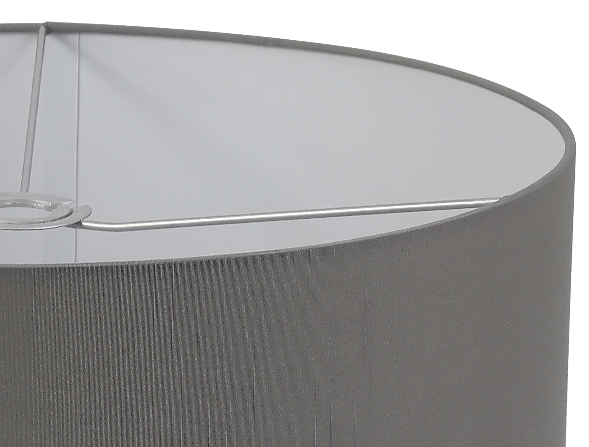 Baymont 50cm Semi Flush 3 Light Polished Chrome, Grey, Frosted Diffuser DK0334  Deco Baymont CH GR